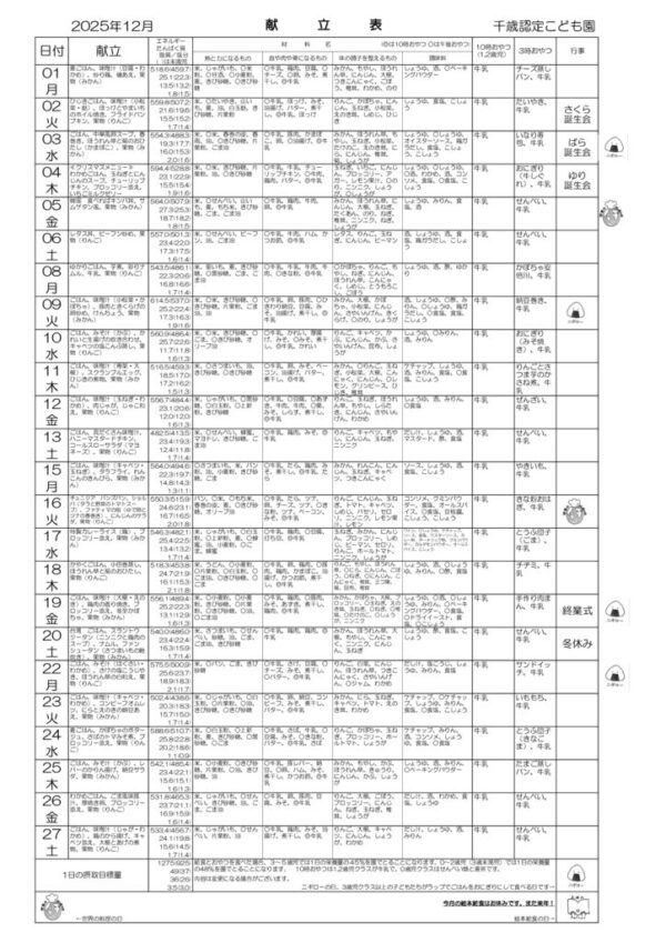 25年12月献立表のサムネイル